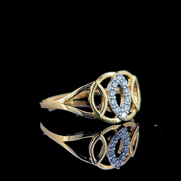 Trinity Eye Gold Ring - Image 2